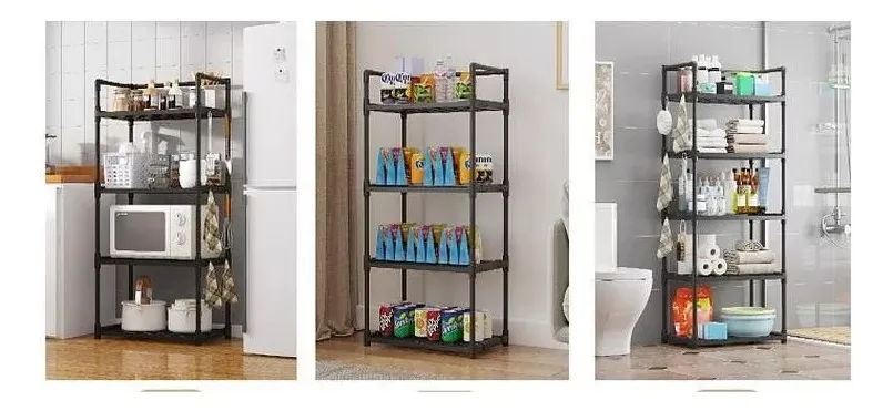 Organizador de cocina y baño estante de 4 niveles