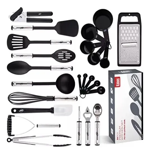 Kit utensilios de cocina 25 pcs en silicona