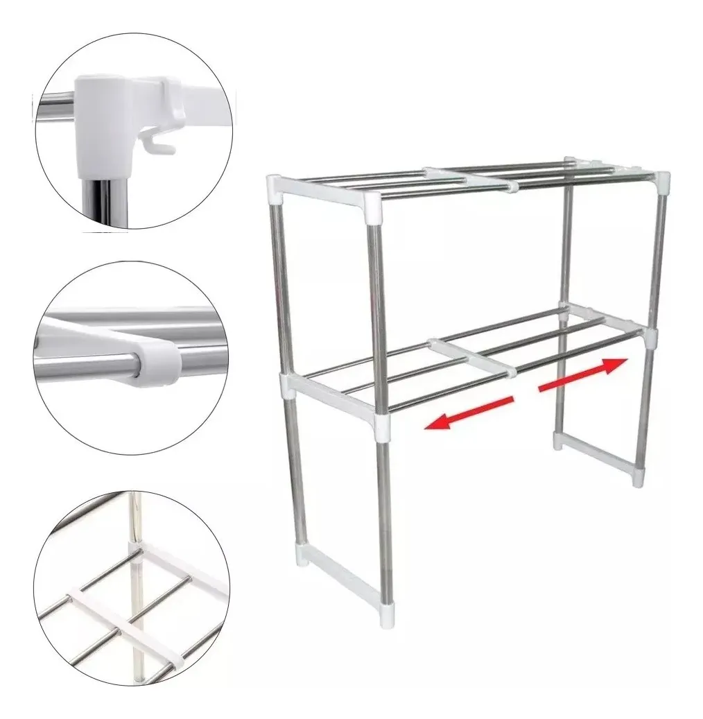 Organizador de cocina para horno 2 repisas