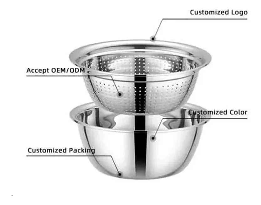 Recipientes escurridores de cocina bowl colador