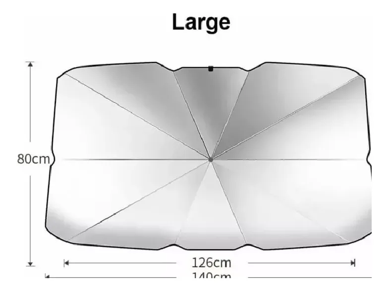 Sombrilla Parasol Carro Protección Solar