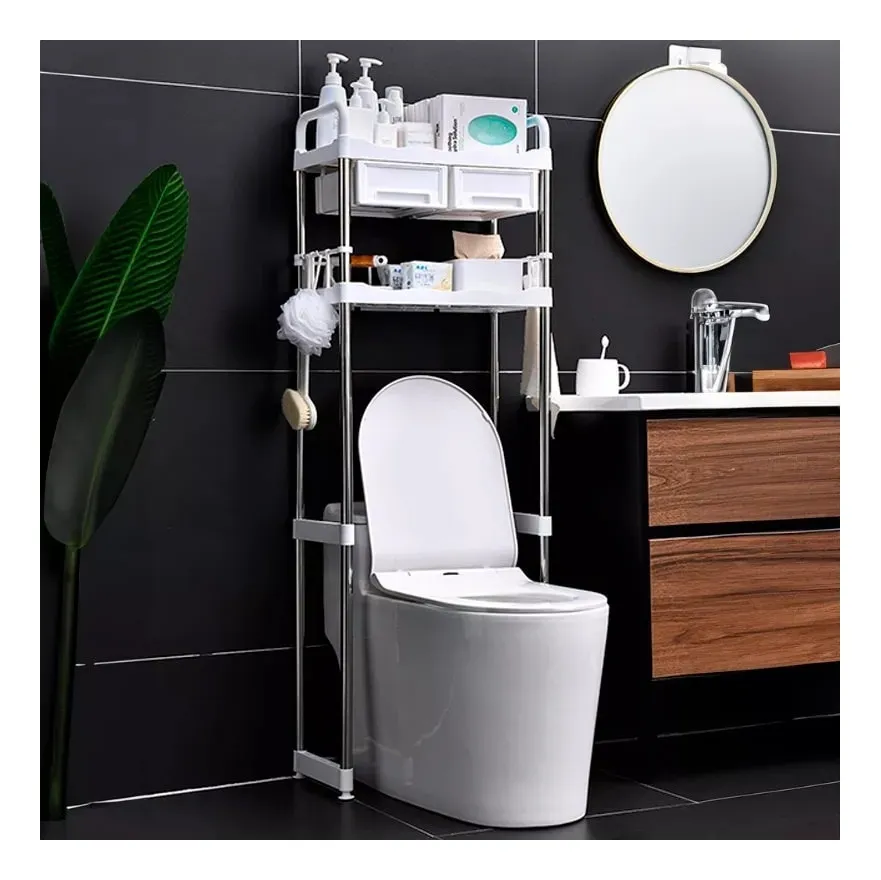 Mueble organizador de baño resistente de almacenamiento