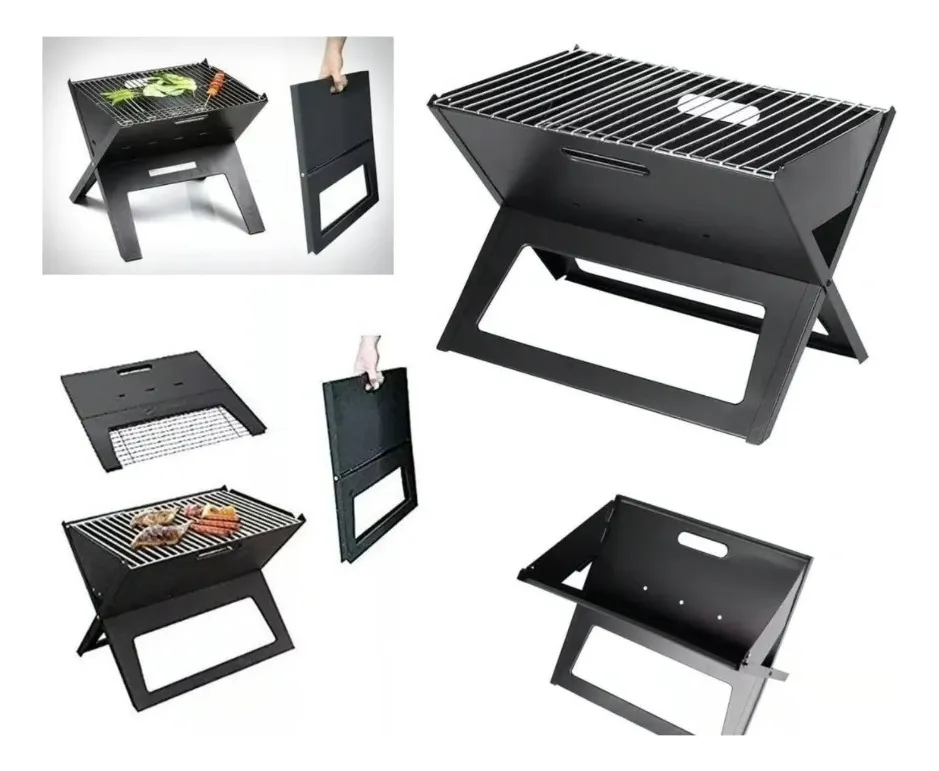 Asador De Carbon Parrilla Portátil Armable