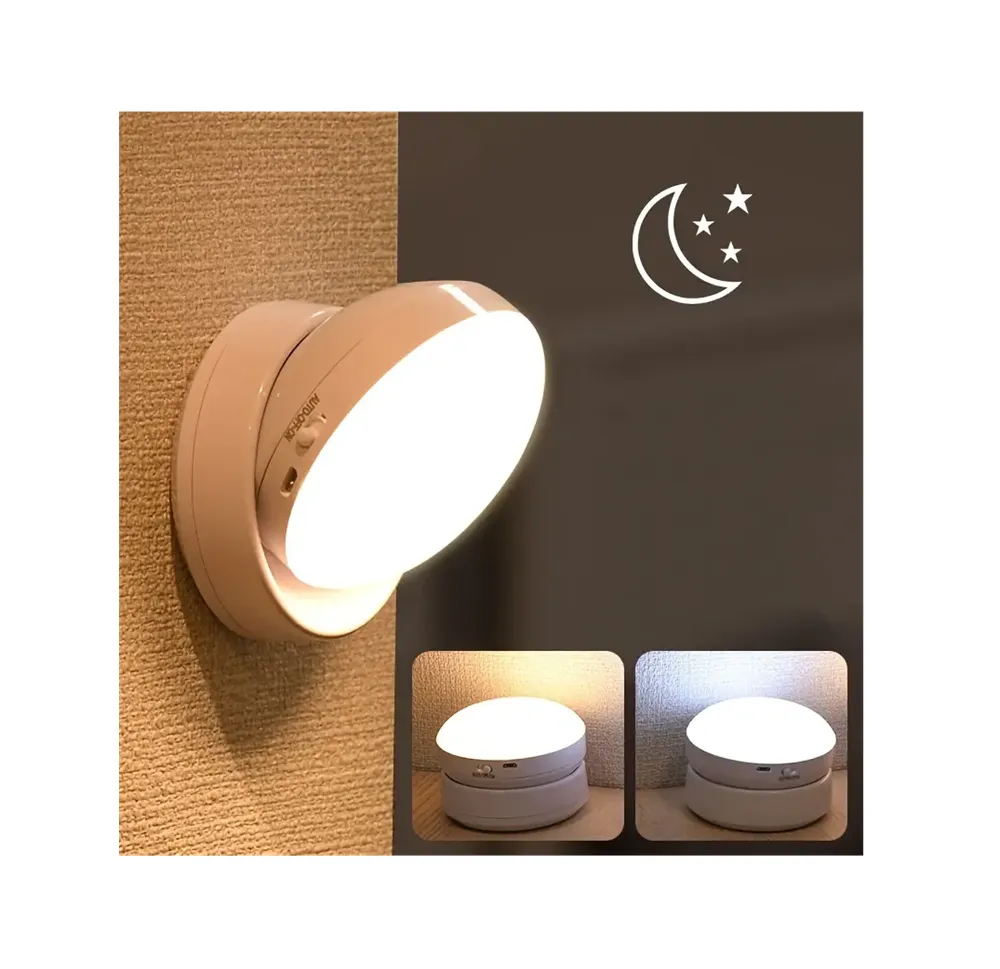 Lámpara Led Rotación 360 Grados Recargable Luz Blanca