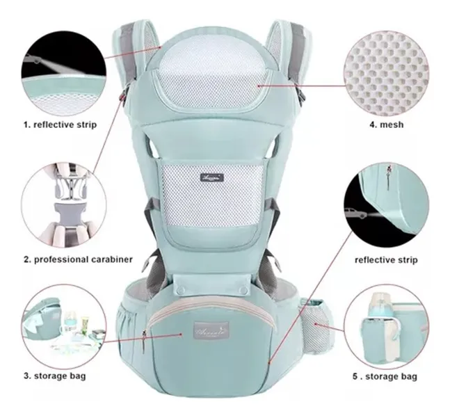 Canguro para bebé cargador ajustable ergonómico