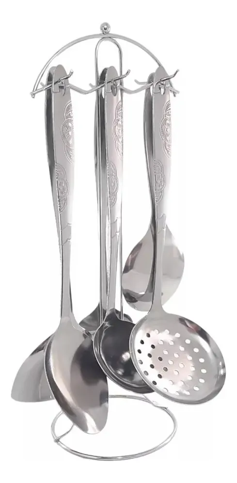 Set Cucharones Utensilios Para Cocina En Acero Inoxidable