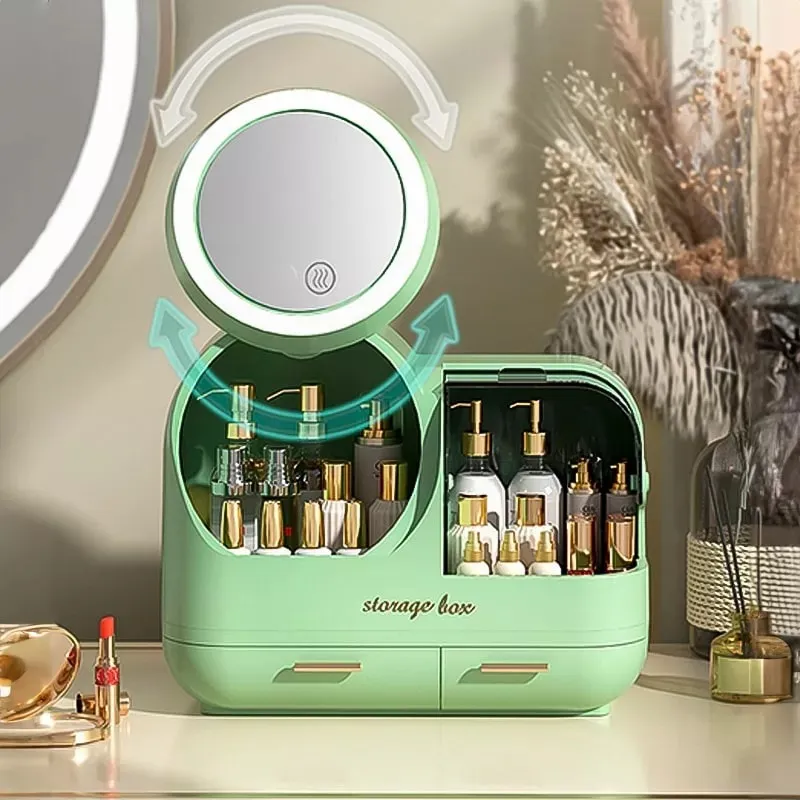 Organizador De maquillaje y Cosmeticos Con Luz Led