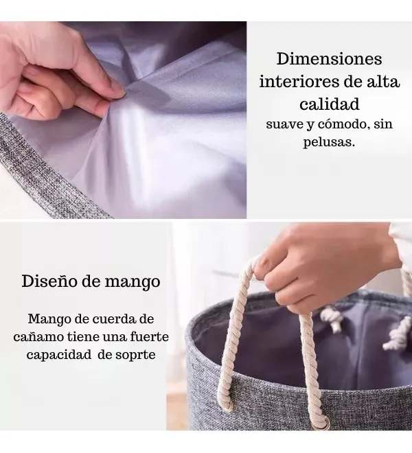 Canasta de ropa Cesta De Tela Almacenamiento Plegable