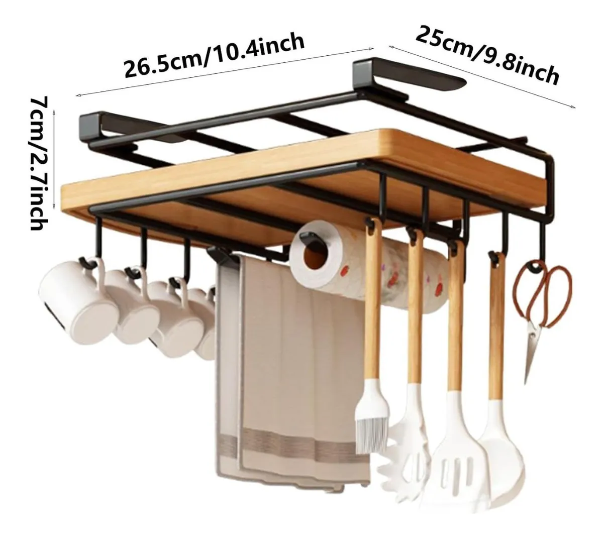 Estante Organizador Flotante de Cocina Multiusos