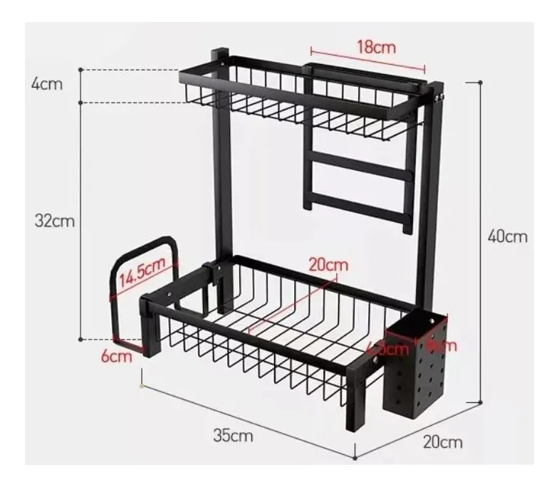 Organizadores de Lavaplatos escurridor secaplatos
