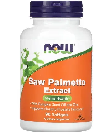 NOW Foods, extracto de saw palmetto, 90 cápsulas