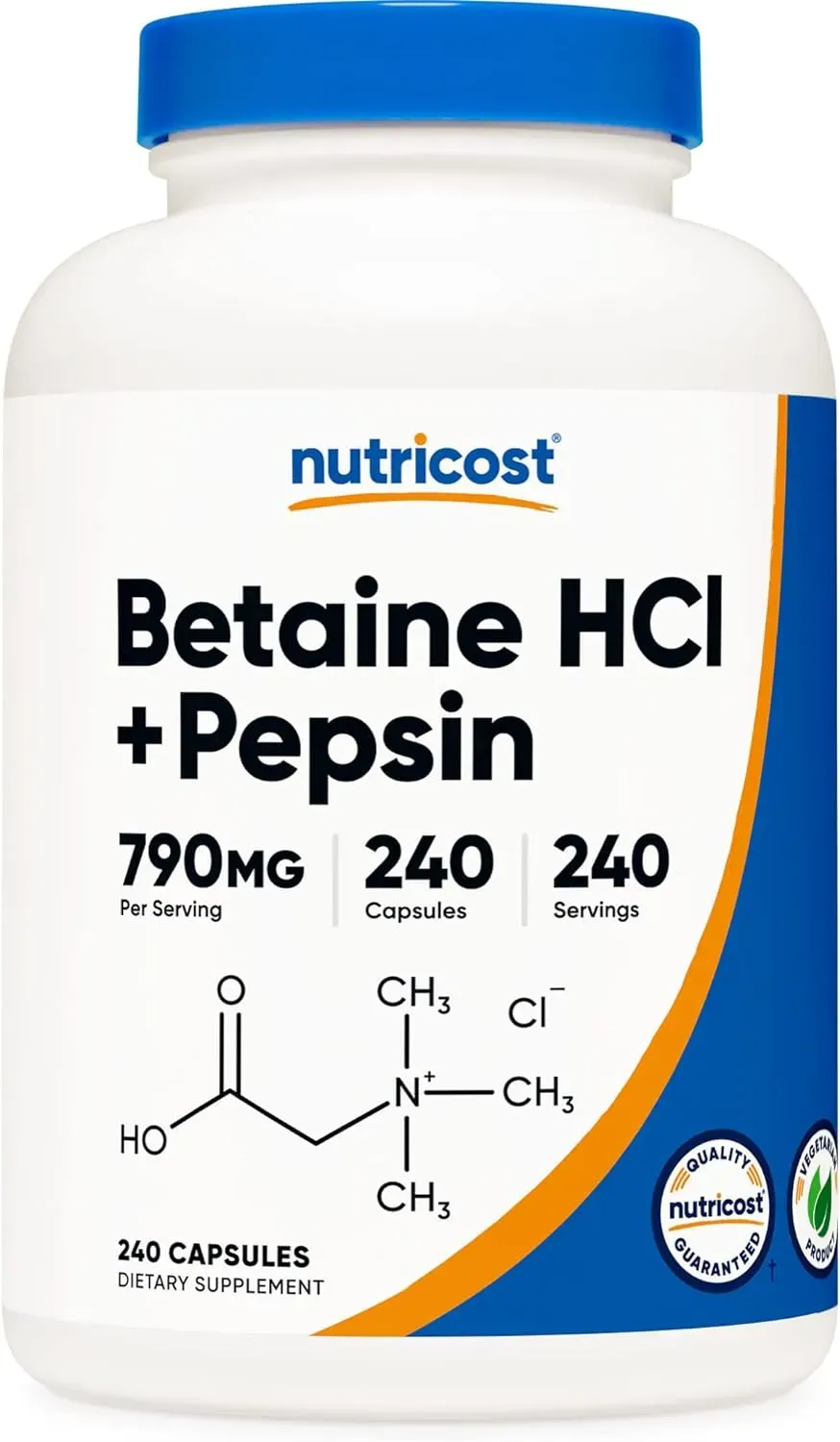 Nutricost Betaine Hcl Pepsin 240 Capsulas