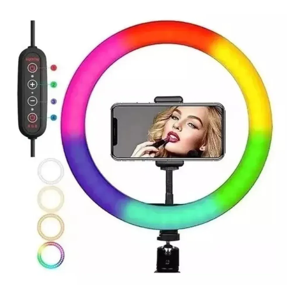 Aro De Luz Led Rgb 30 Cm R04