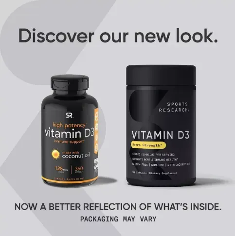  Sports Research Vitamina D3, 360 Softgels