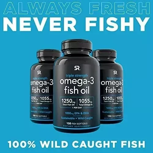 Sport Research Omega3 Fish Oil Triple Strength 150 Softgels