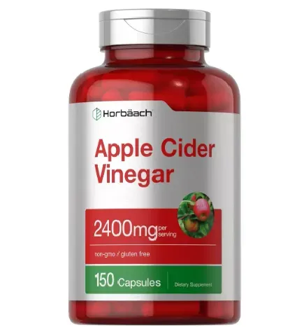 Horbaach Vinagre de Manzana 2,400 mg, 150 Cápsulas