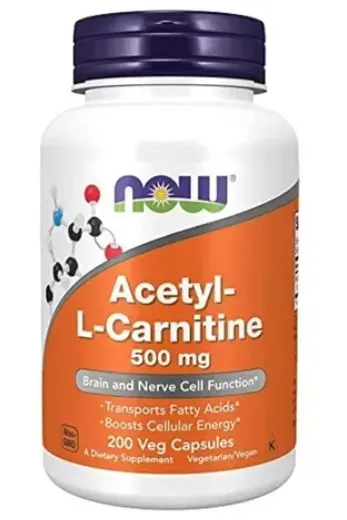 Now Acetyl L-Carnitine 500Mg 200 Capsules