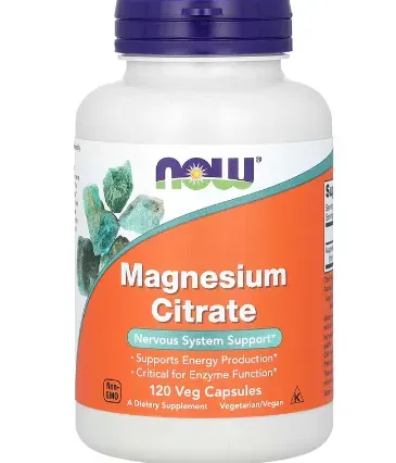 Now Foods, Magnesium Citrate, 120 Veg Capsules