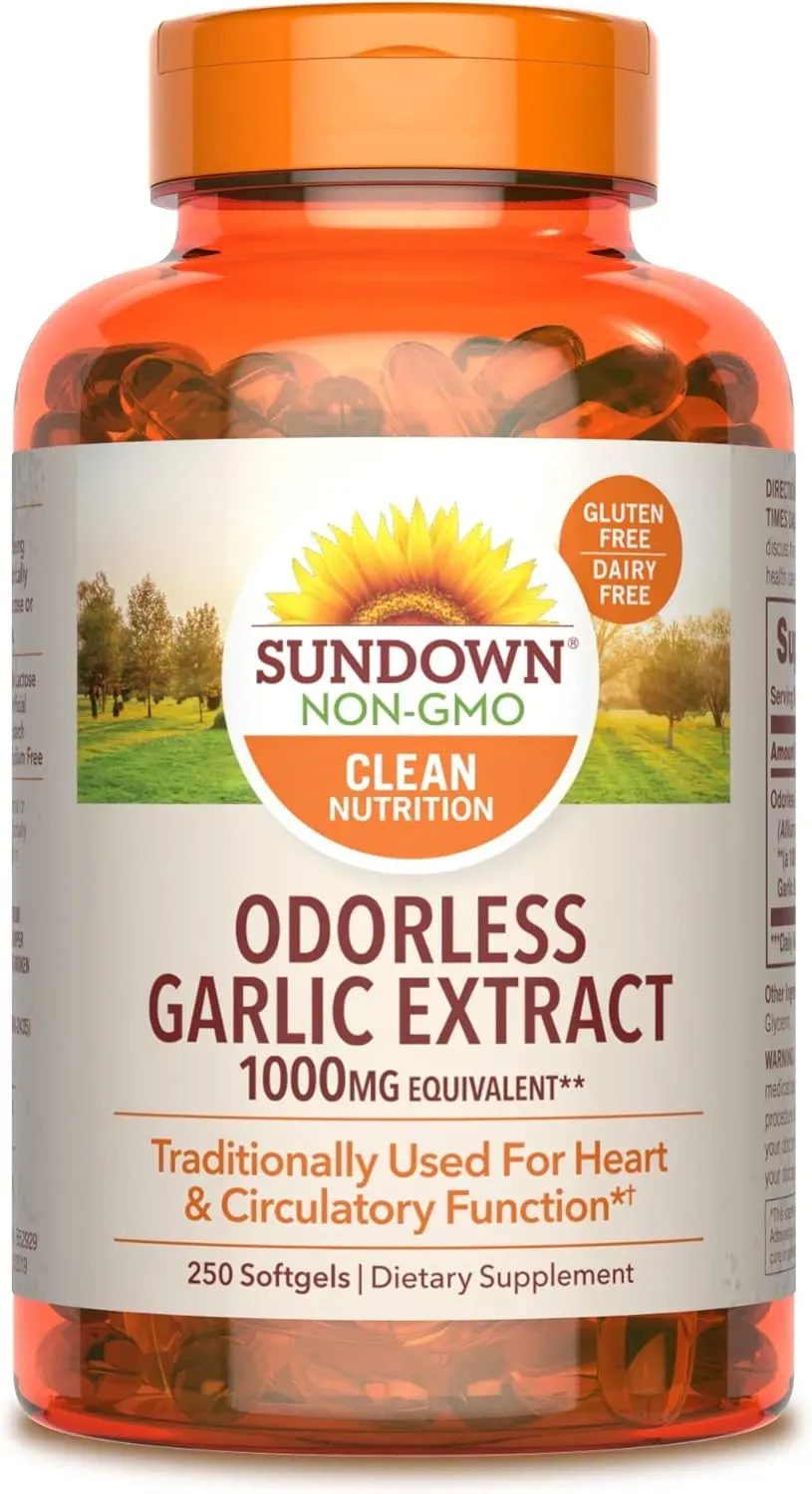 Sundown Extracto De Ajo Sin Olor 250 Softgels