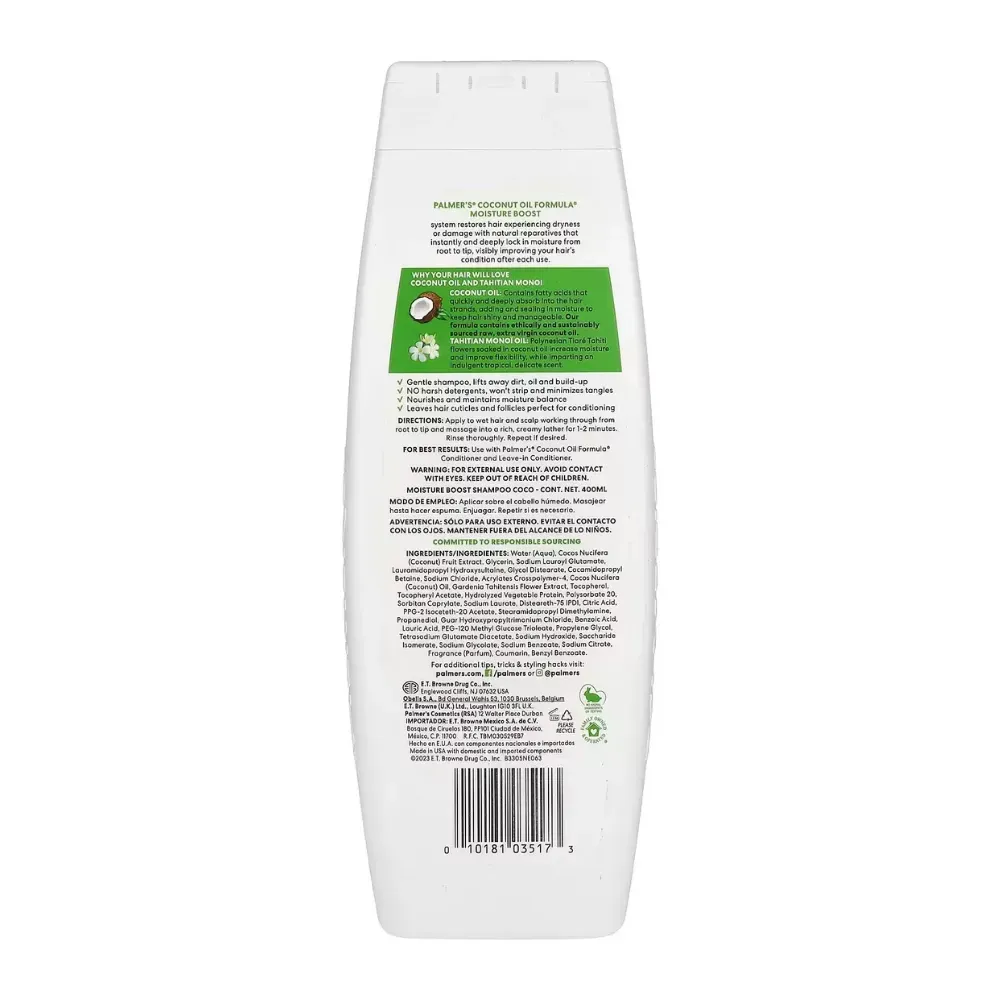 Palmer's Shampoo Aceite De Coco 400ml