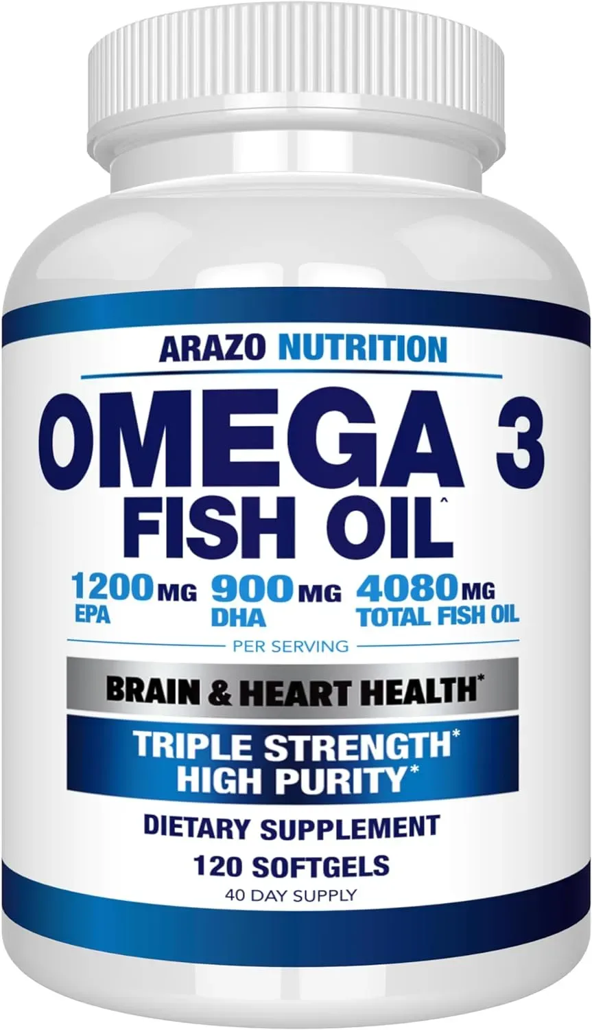 Omega 3 Fish Oil 4080 Mg  Arazo Nutritions  120 Cáp 