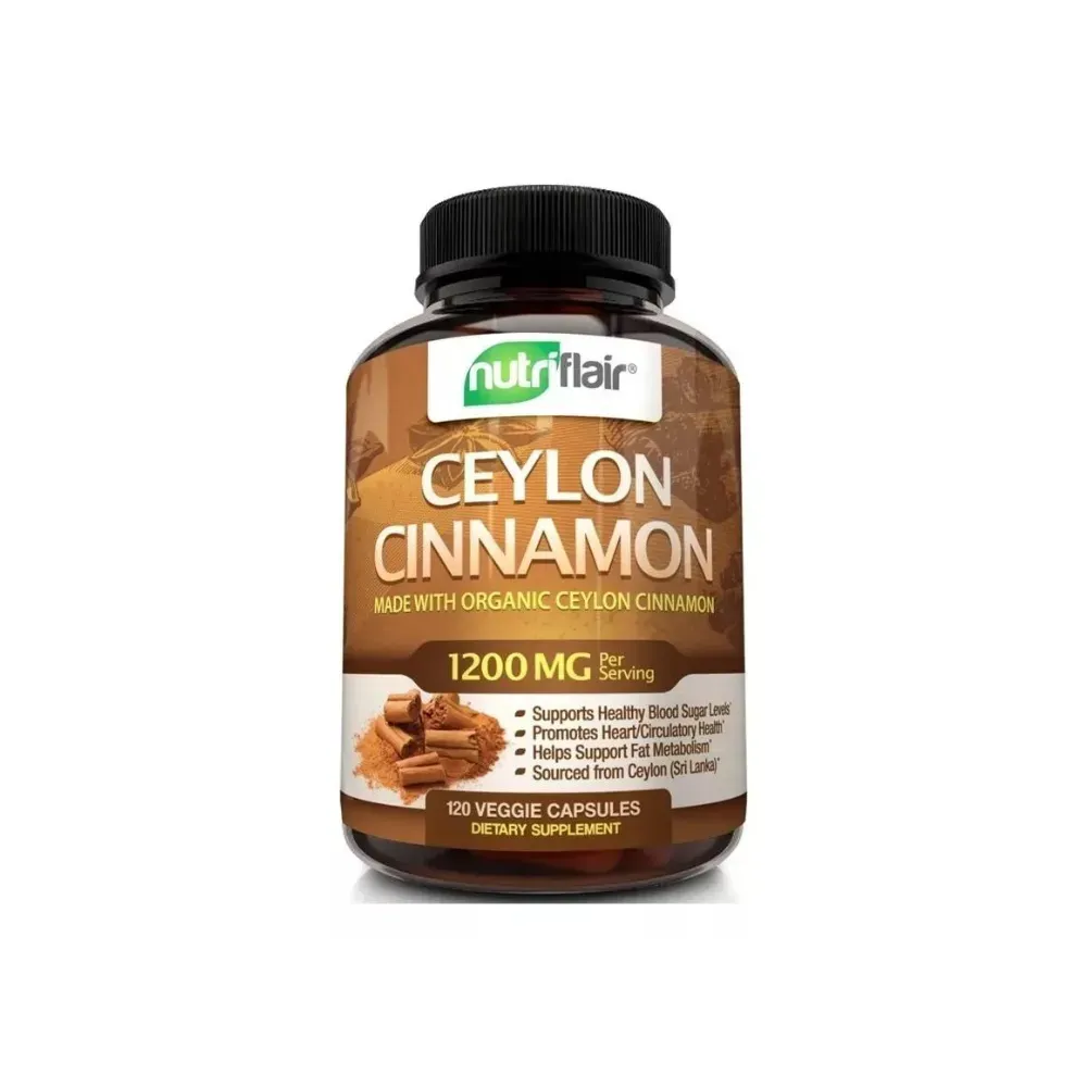 Nutriflair Canela De Ceilán Orgánica Certificada 120 Capsulas