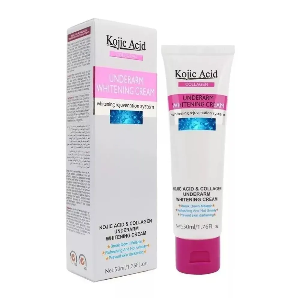 Kojic Acid Crema blanqueadora íntima con manchas de colágeno y melanina