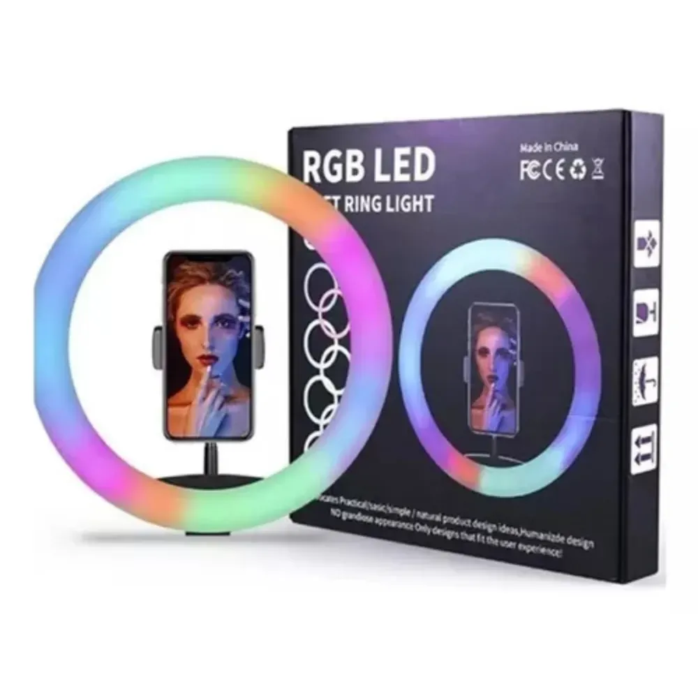 Aro De Luz Led Rgb 30 Cm R04