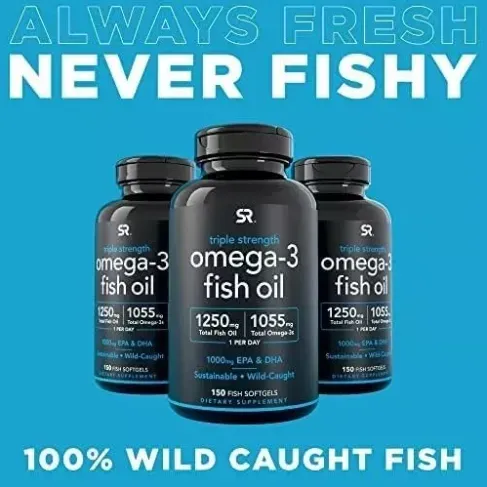 Sports Research Omega 3 Aceite de Pescado, 150 Softgels