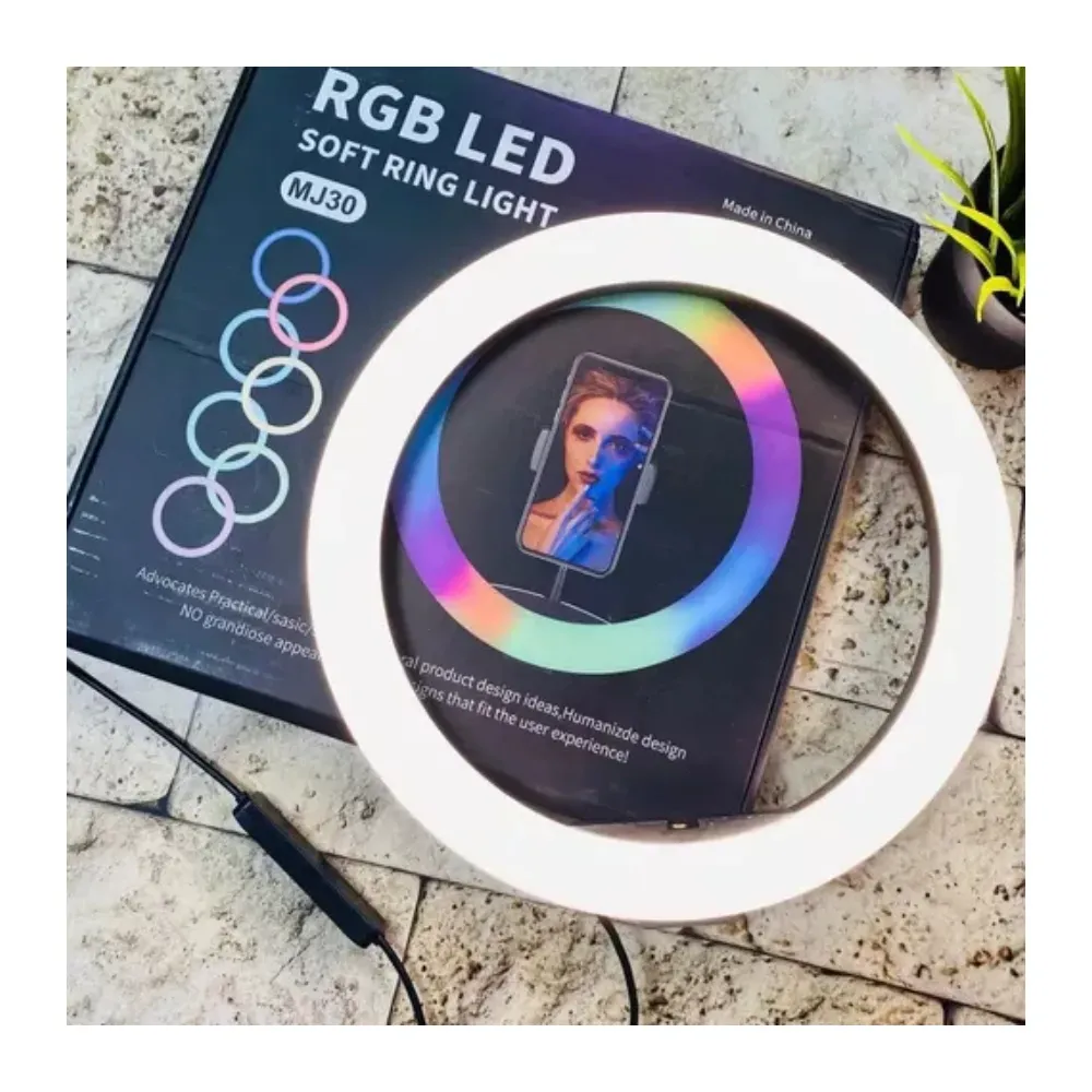 Aro De Luz Led Rgb 30 Cm R04