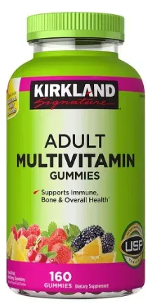 Kirkland Adult Gummies Calcium 500 mg, 120 Gummies.