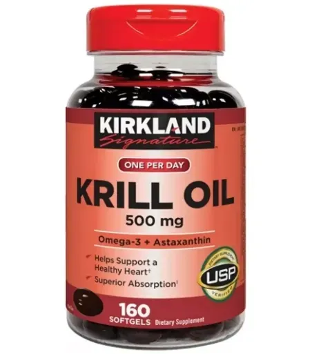 Kirkland Krill Oil 500mg Omega 3 160 Capsulas