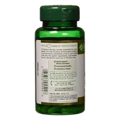 Nature's Bounty Ginkgo Biloba 120 mg Función Cerebral, 100 Cápsulas