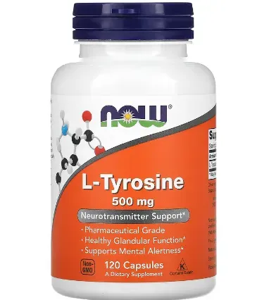 Now  Foods, L-Tyrosine, 500 mg, 120 Capsules