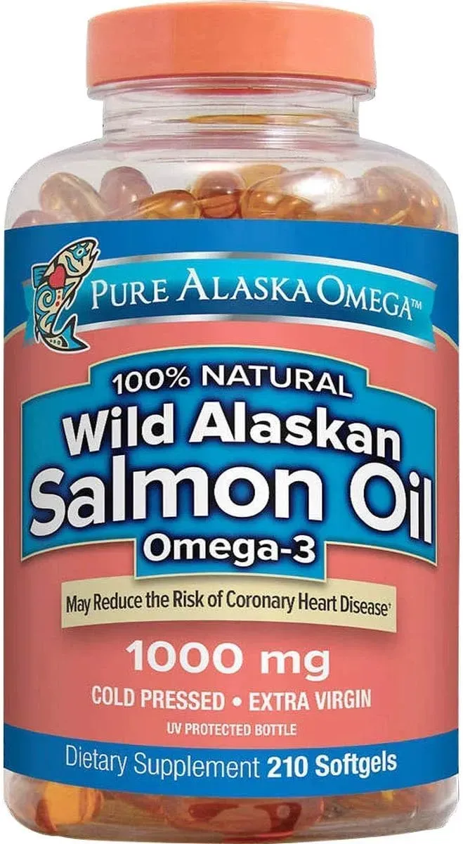 Pure Alaska Omega Salmon Oil Omega 3 1000mg X 210