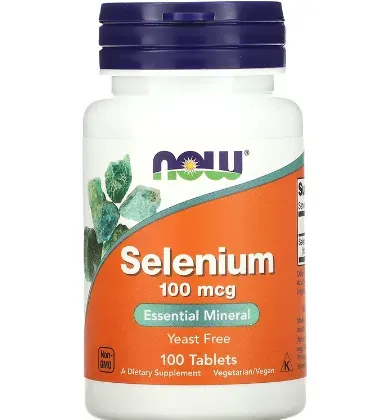 Now Foods, Selenio, 100 mcg, 100 comprimidos