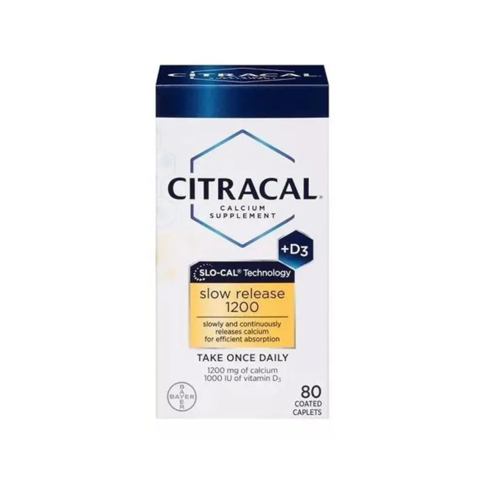 Citracal Slow Release 1200 1200 Mg Citrato De Calcio D3 X 80