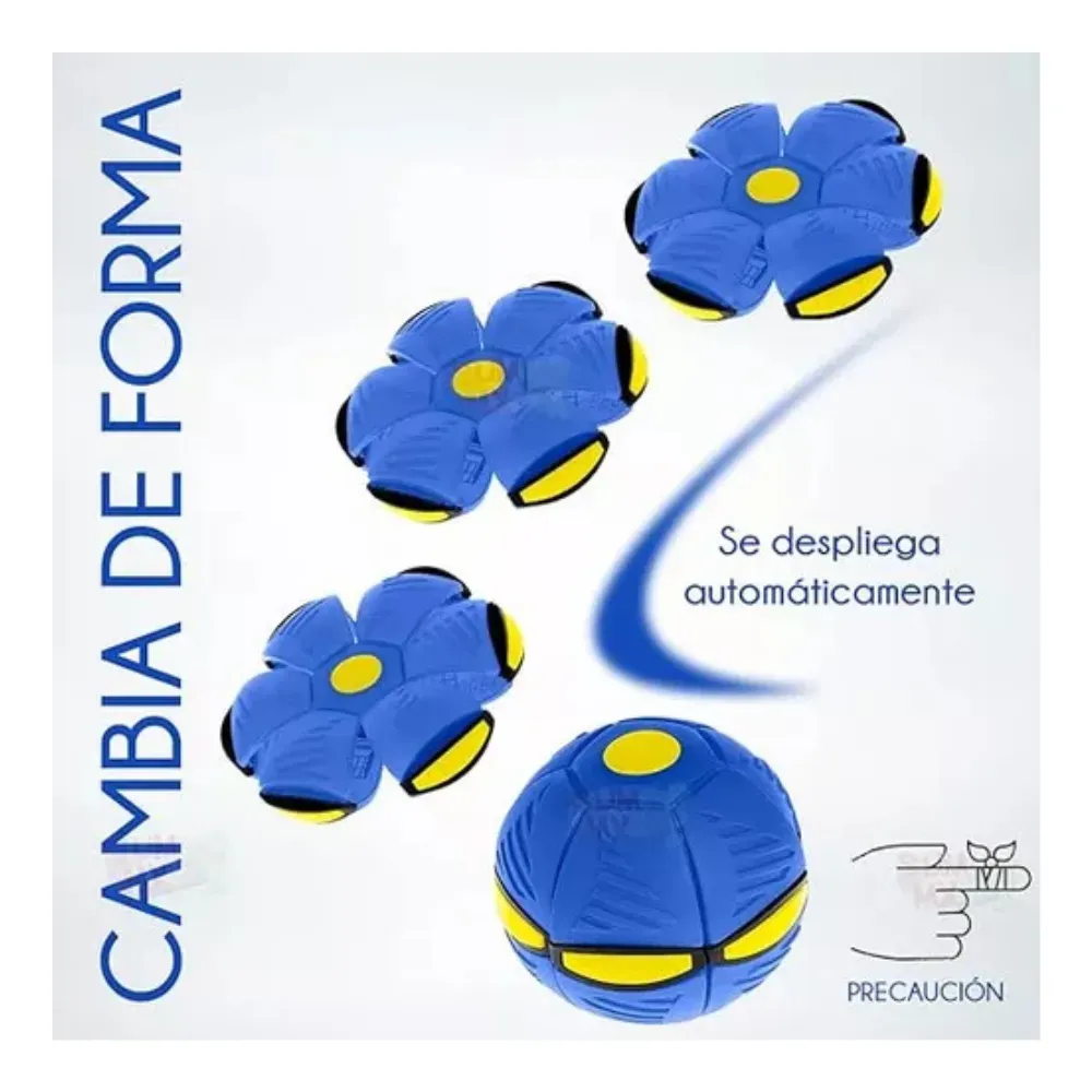 Pelota Balon Volador Frisby Con Luz Led