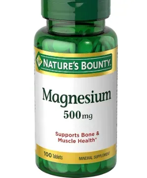 Nature's Bounty Magnesio 500 mg 100 Tabletas