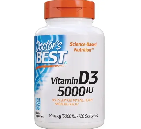 Doctor's Best Vitamina D3 5,000 IU (125 mcg), 720 Softgels