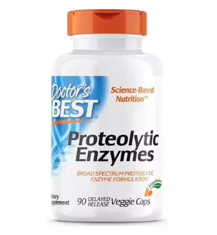  Doctor's Best Enzimas Proteolíticas, 90 Cápsulas