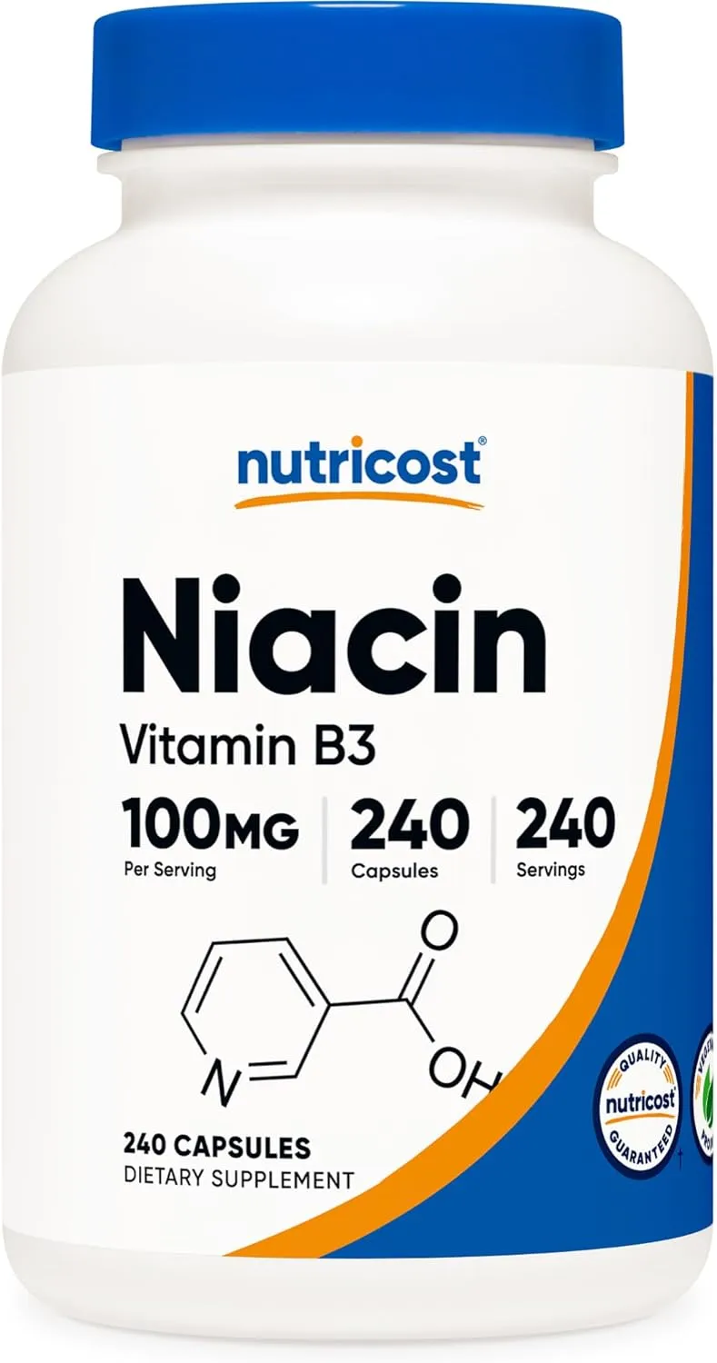 Nutricost Niacina Vitamina B3 240 Capsulas 