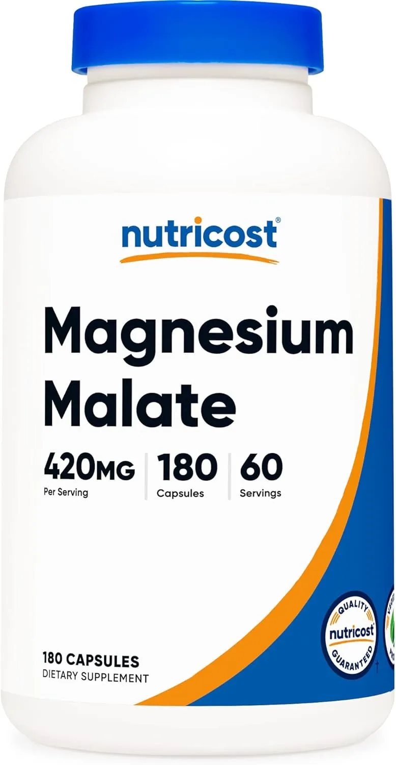 Nutricost Magnesium Malate 180 Capsulas 