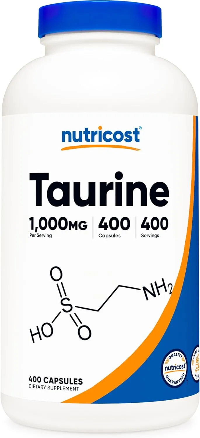 Nutricost Taurine 1000mg 400 Capsulas 