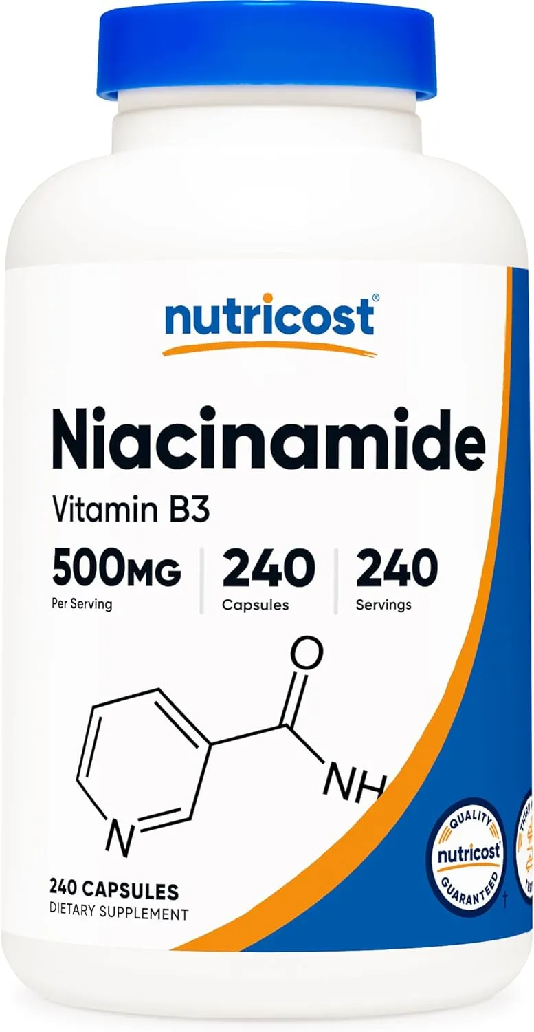 Nutricost Niacinamida Vitamina B3 240 Capsulas 