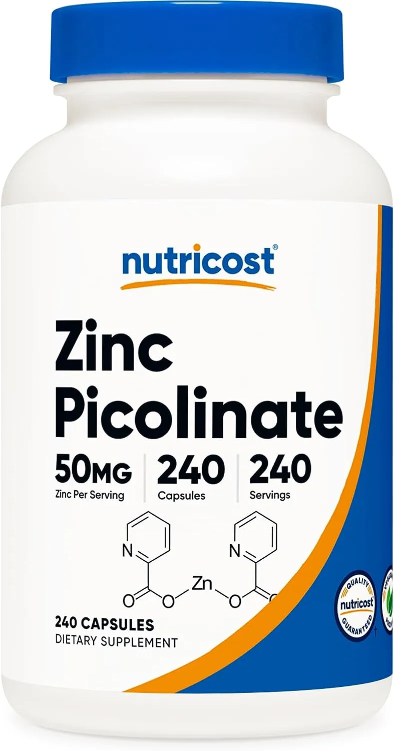 Nutricost Zinc Picolinate 50mg 240 Capsulas