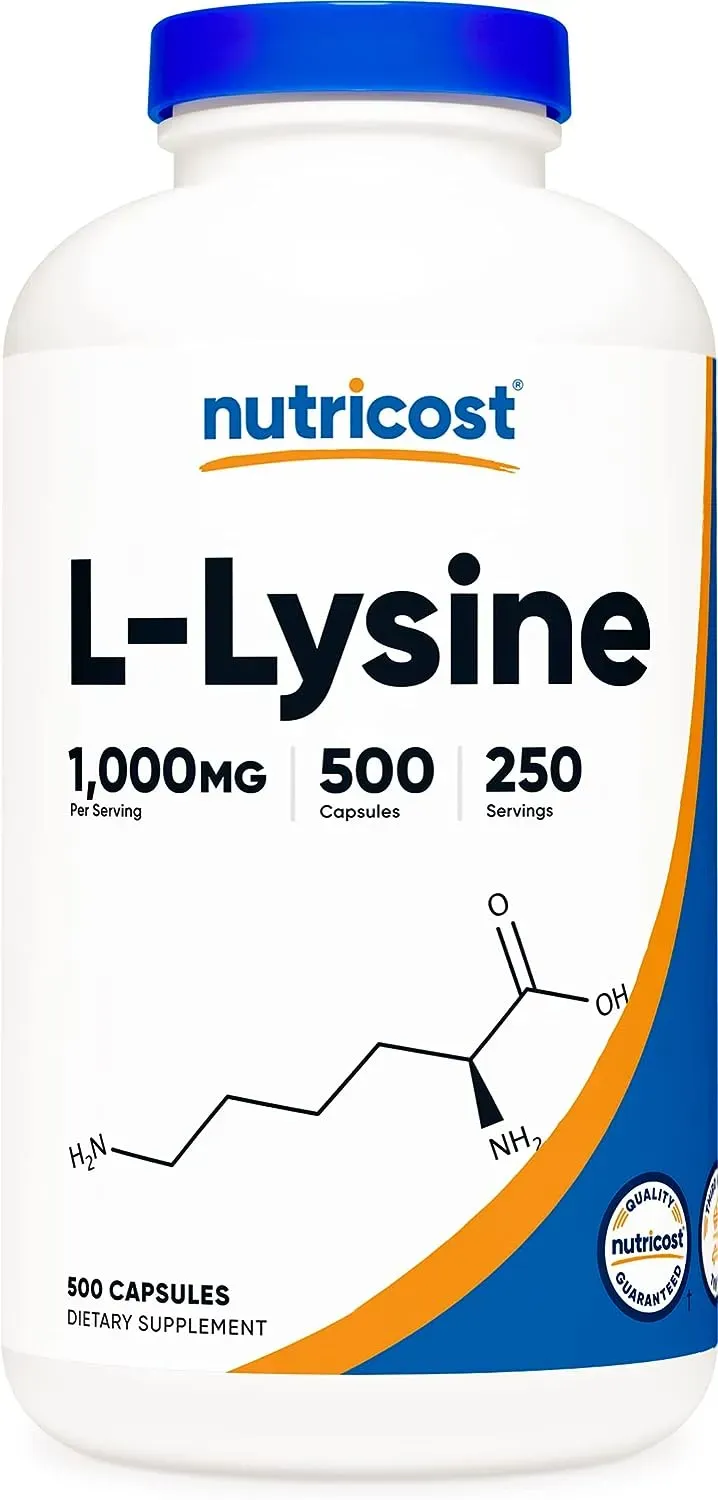 Nutricost L-lysine 1000mg X 500 Capsulas