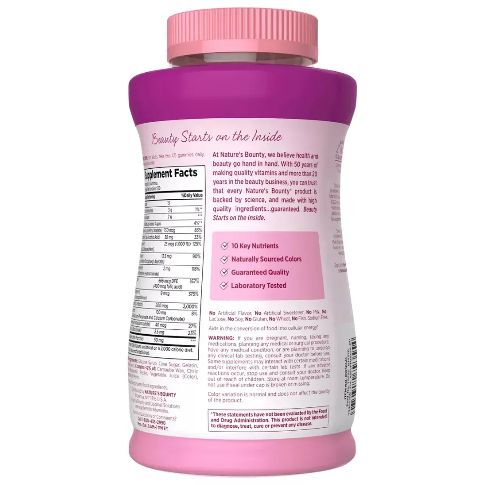 Nature's Bounty Multivitaminico Para Mujer 240 Gomitas