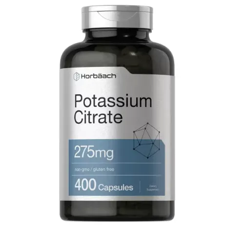  Horbaach Citrato de Potasio 275 mg, 400 Cápsulas