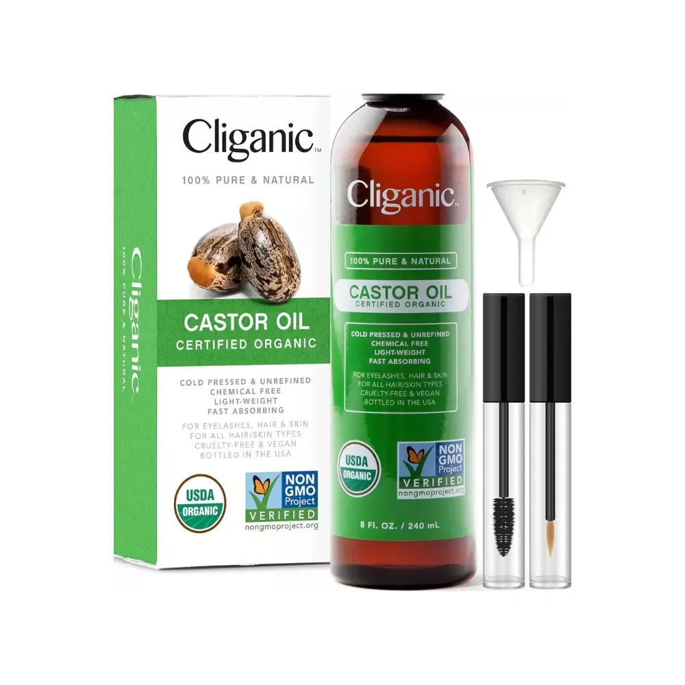 Cliganic Aceite De Ricino Orgánico 100% 240ml